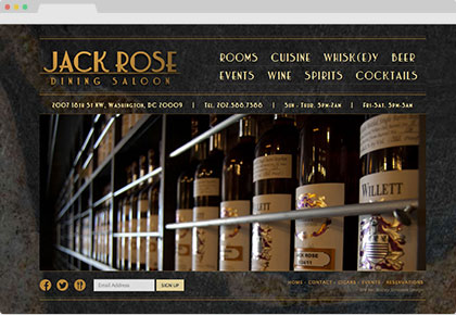 Jack Rose Dining Saloon Website